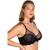 image:imageHSIA Minimizer Bras for Women Full Coverage Embroidered Bras Plus Size Bra for Heavy Breasts Unlined Bra with UnderwireBlack