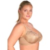 image:imageHSIA Minimizer Bras for Women Full Coverage Embroidered Bras Plus Size Bra for Heavy Breasts Unlined Bra with UnderwireDark Beige Fbd0366