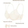image:imageHSIA Minimizer Bras for Women Full Coverage Underwire Unlined Mesh Plus Size Convertible Bra for Big BustedApricot