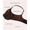 image:imageHSIA Minimizer Bras for Women Full Coverage Underwire Unlined Mesh Plus Size Convertible Bra for Big BustedBlack