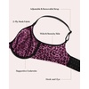 image:imageHSIA Minimizer Bras for Women Full Coverage Underwire Unlined Mesh Plus Size Convertible Bra for Big BustedBlack and Pink
