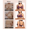image:imageHSIA Minimizer Bras for Women Full Coverage Underwire Unlined Mesh Plus Size Convertible Bra for Big BustedBlack and Pink