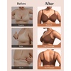 image:imageHSIA Minimizer Bras for Women Full Coverage Underwire Unlined Mesh Plus Size Convertible Bra for Big BustedCoffee Brown