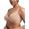 image:imageHSIA Minimizer Bras for Women Full Coverage Underwire Unlined Mesh Plus Size Convertible Bra for Big BustedLight Beige