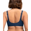 image:imageHSIA Minimizer Bras for Women Full Coverage Underwire Unlined Mesh Plus Size Convertible Bra for Big BustedOcean