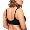image:imageHSIA Minimizer Bras for Women Full Coverage Underwire Unlined Mesh Plus Size Convertible Bra for Big BustedSolid Black
