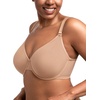 image:imageHSIA Minimizer Bras for Women Full Coverage Underwire Unlined Mesh Plus Size Convertible Bra for Big BustedSolid Warm Beige