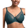 image:imageHSIA Minimizer Bras for Women Large Bust Full Coverage Lace Plus Size Bra  Mermaid ScalesBalsam Blue