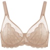image:imageHSIA Minimizer Bras for Women Large Bust Full Coverage Lace Plus Size Bra  Mermaid ScalesBeige Brown