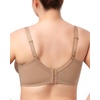 image:imageHSIA Minimizer Bras for Women Large Bust Full Coverage Lace Plus Size Bra  Mermaid ScalesBeige Brown