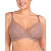 image:imageHSIA Minimizer Bras for Women Large Bust Full Coverage Lace Plus Size Bra  Mermaid ScalesBrown Purple