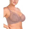 image:imageHSIA Minimizer Bras for Women Large Bust Full Coverage Lace Plus Size Bra  Mermaid ScalesBrown Purple