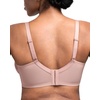 image:imageHSIA Minimizer Bras for Women Large Bust Full Coverage Lace Plus Size Bra  Mermaid ScalesDark Pink