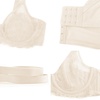image:imageHSIA Minimizer Bras for Women Large Bust Full Coverage Lace Plus Size Bra  Mermaid ScalesLight Beige