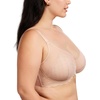 image:imageHSIA Minimizer Bras for Women Large Bust Full Coverage Lace Plus Size Bra  Mermaid ScalesLight Pink