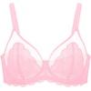 image:imageHSIA Minimizer Bras for Women Large Bust Full Coverage Lace Plus Size Bra  Mermaid ScalesPure Pink