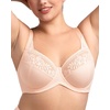 image:imageHSIA Minimizer Bras for Women Large Bust Full Coverage Lace Plus Size Bra  Mermaid ScalesRose Cloud