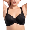 image:imageHSIA Minimizer Bras for Women Large Bust Full Coverage Lace Plus Size Bra  Mermaid ScalesSoft Black