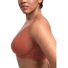 image:imageHSIA Minimizer Bras for Women Large Bust Full Coverage Lace Plus Size Bra  Mermaid ScalesSoft Clay