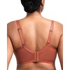 image:imageHSIA Minimizer Bras for Women Large Bust Full Coverage Lace Plus Size Bra  Mermaid ScalesSoft Clay