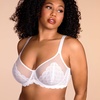image:imageHSIA Minimizer Bras for Women Large Bust Full Coverage Lace Plus Size Bra  Mermaid ScalesWhite