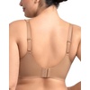 image:imageHSIA Minimizer Bras for Women Plus Size Full Coverage Unlined T Shirt Bra Seamless Underwire Cool Comfort Daily BrasDark Beige01