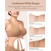 image:imageHSIA Minimizer Bras for Women Plus Size Full Coverage Unlined T Shirt Bra Seamless Underwire Cool Comfort Daily BrasDark Beige01