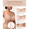 image:imageHSIA Minimizer Bras for Women Plus Size Full Coverage Unlined T Shirt Bra Seamless Underwire Cool Comfort Daily BrasLight Beige