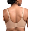 image:imageHSIA Minimizer Bras for Women Plus Size Full Coverage Unlined T Shirt Bra Seamless Underwire Cool Comfort Daily BrasLight Beige01