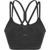 image:imageHSIA Sports Bras for Women Strappy Criss Cross Back Medium Support Yoga Crop Top with Removable Padded CupBlack