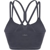 image:imageHSIA Sports Bras for Women Strappy Criss Cross Back Medium Support Yoga Crop Top with Removable Padded CupDark Grey