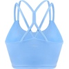 image:imageHSIA Sports Bras for Women Strappy Criss Cross Back Medium Support Yoga Crop Top with Removable Padded CupStill Water Blue