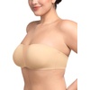 image:imageHSIA Strapless Bra for Big Bust Women AntiSlip Full Coverage Bandeau Plus Size Fiery Bra Underwire Support for Large Breast Beige
