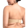 image:imageHSIA Strapless Bra for Big Bust Women AntiSlip Full Coverage Bandeau Plus Size Fiery Bra Underwire Support for Large Breast Beige