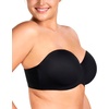 image:imageHSIA Strapless Bra for Women Large Bust Seamless Underwire Plus Size Convertible Bandeau BraBlack