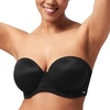 image:imageHSIA Strapless Bras for Women Large Breasts Non Slip Full Coverage Underwire Supportive Multiway Strapless Bra Plus SizeBlack