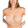 image:imageHSIA Strapless Bras for Women Large Breasts Non Slip Full Coverage Underwire Supportive Multiway Strapless Bra Plus SizeLight Almond Beige