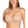 image:imageHSIA Strapless Bras for Women Large Breasts Non Slip Full Coverage Underwire Supportive Multiway Strapless Bra Plus SizeLight Almond Beige