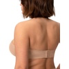 image:imageHSIA Strapless Bras for Women Longline Corset for Large Bust Plus Size Supportive Bustier Minimizer Convertible BandeauAlmond Beige Tone