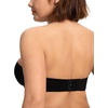 image:imageHSIA Strapless Bras for Women Longline Corset for Large Bust Plus Size Supportive Bustier Minimizer Convertible BandeauBlack Tone