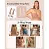 image:imageHSIA Strapless Bras for Women Longline Corset for Large Bust Plus Size Supportive Bustier Minimizer Convertible BandeauDark Beige