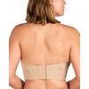 image:imageHSIA Strapless Bras for Women Longline Corset for Large Bust Plus Size Supportive Bustier Minimizer Convertible BandeauLace Natural Nude