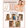 image:imageHSIA Strapless Bras for Women Longline Corset for Large Bust Plus Size Supportive Bustier Minimizer Convertible BandeauLace Natural Nude