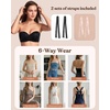image:imageHSIA Strapless Bras for Women Push Up Seamless Underwire Padded Balconette Demi Convertible Bra for Small BustsBlack