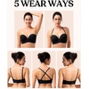 image:imageHSIA Wireless Tshirt Bras for Women Push Up Seamless Full Coverage Bralette No Wire Everyday Comfort BraBlack