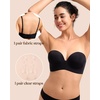 image:imageHSIA Wireless Tshirt Bras for Women Push Up Seamless Full Coverage Bralette No Wire Everyday Comfort BraBlack