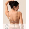 image:imageHSIA Wireless Tshirt Bras for Women Push Up Seamless Full Coverage Bralette No Wire Everyday Comfort BraCoffee