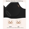 image:imageHSIA Wireless Tshirt Bras for Women Push Up Seamless Full Coverage Bralette No Wire Everyday Comfort BraDark Black