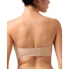 image:imageHSIA Wireless Tshirt Bras for Women Push Up Seamless Full Coverage Bralette No Wire Everyday Comfort BraLight Beige