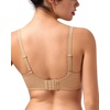 image:imageHSIA Wireless Tshirt Bras for Women Push Up Seamless Full Coverage Bralette No Wire Everyday Comfort BraWarm Beige